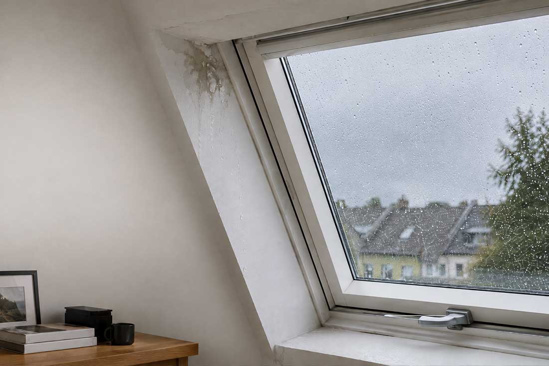 waterinsijpeling bij VELUX